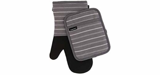 Oven Mitt in Black and Grey