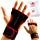 Mava Sports Workout Gloves with Wrist Wraps Support and Full Palm Leather Padding. Perfect for Weight Lifting, Cross Training, Pull Ups, WOD and Powerlifting for Men and Women (Red)
