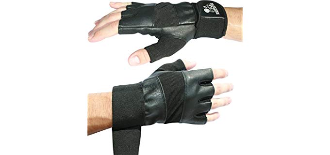 Nordic Lifting Men's Wrist Wraps - 12 Inch Weight Lifting Gloves