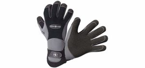 Aqua Lung Deep See 5mm Men's Aleautian Kevlar Dive Gloves (X-Large)