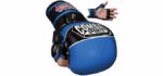 Combat Sports Max Strike MMA Training Gloves (Blue, Large)