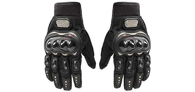 TCBunny Unisex Pro-Biker - Carbon Motocross Gloves