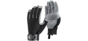 Black Diamond Crag Climbing Gloves, Black, Large