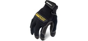 Ironclad General Utility Work Gloves GUG, All-Purpose, Performance Fit, Durable, Machine Washable, (1 Pair), Large - GUG-04-L