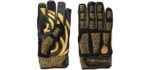 POWERHANDZ Weighted Anti-Grip Basketball Gloves for Strength and Resistance Training - Improve Dexterity and Arm Strength - Large