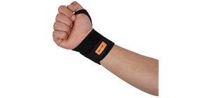 WOTOP Wrist Brace Wraps Carpal Tunnel Tendonitis Arthritis Pain Relief, Sports Wrist Support Protector Stabilizer Strap Band Compression Fits Right&Left Hand for Women and Men
