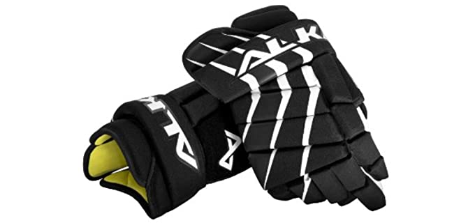 Alkali Hockey RPD Lite Glove, White/Black, 10-Inch