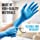 100 Pcs Nitrile Disposable Gloves - Soft Industrial Gloves, Nitrile and Vinyl Blend Gloves Powder-Free, Latex-Free Protective Gloves, Soft and Comfortable, Size Medium - SereneLife SLGLVNIT100MD