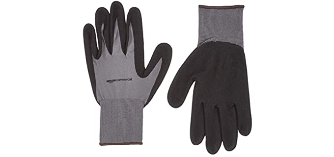 AmazonCommercial Unisex 13 G - Nitrile and Nylon Gloves