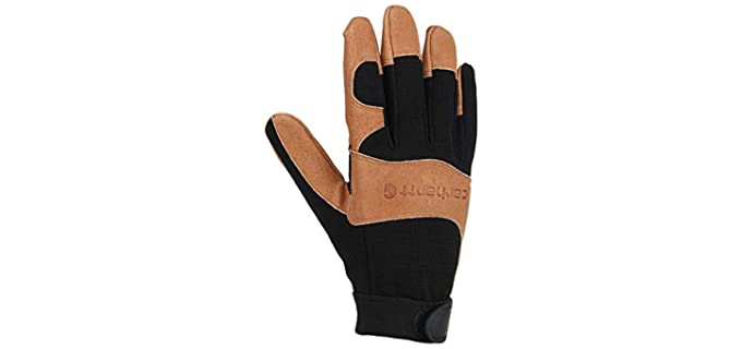 Carhartt Men's The Dex II High Dexterity Glove, Black Barley, Medium