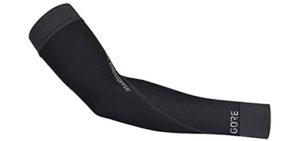 GORE WEAR M Unisex Arm Warmers GORE WINDSTOPPER, Size: L, Color: Black