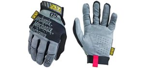 Mechanix Wear: Specialty 0.5mm High-Dexterity Work Gloves (Small, Black/Grey)
