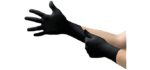 Microflex MK-296 Black Disposable Nitrile Gloves, Latex-Free, Powder-Free Glove for Mechanics, Automotive, Cleaning or Tattoo Applications, Medical / Exam Grade, X-Large,100 Count (Pack of 10)