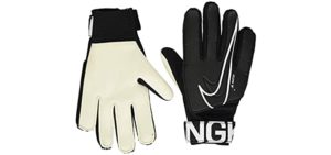 Nike Youth Match Goalkeeper Gloves (8, Black)