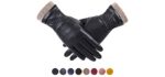 Redess Women's Winter Leather - Winter Lined Leather Gloves