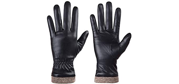 Winter Leather Gloves