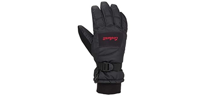 Carhartt Women's Waterproof Glove, black, Medium