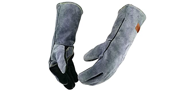 WZQH Unisex Leather - Forge Welding Protection Gloves