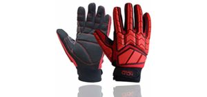 Anti Vibration Gloves, SBR Padding, TPR Protector Impact Gloves, Men Mechanic Work Gloves (Large)