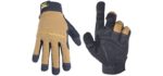 CLC Custom Leathercraft 124X Workright Flex Grip Work Gloves, Shrink Resistant, Improved Dexterity, Tough, Stretchable, Excellent Grip
