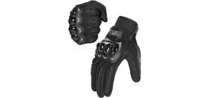 COFIT Motorcycle Gloves for Men and Women, Full Finger Touchscreen Motorbike Gloves for BMX ATV MTB Riding, Road Racing, Cycling, Climbing, Motocross - Black M