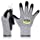 DEX FIT Level 5 Cut Resistant Gloves Cru553, 3D Comfort Stretch Fit, Power Grip, Durable Foam Nitrile, Smart Touch, Machine Washable, Thin & Lightweight, Grey 9 (L) 1 Pair