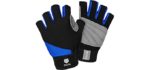 FitsT4 Unisex 3/4 Finger - Gloves for Kayak Paddling
