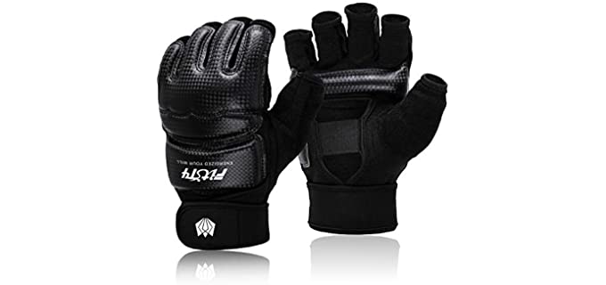 FitsT4 Unisex Half Mitts - Gloves for Kickboxing