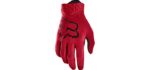 Fox Racing Airline Glove, Flame Red, Large