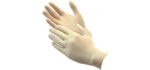 Green Direct Disposable Latex Gloves Powder Free Cleaning Gloves Size Medium Pack of 100