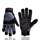 HANDLANDY Anti Vibration Safety Work Gloves for Men Women, Breathable Flexible Spandex Back, Touch Screen Utility Glove (Large, Grey)