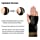NeoAlly Copper Compression Wrist Sleeve for Carpal Tunnel Gloves with Adjustable Strap for Wrist Support in Carpal Tunnel, Arthritis, Tendonitis, Bursitis and Wrist Sprain (L Pair)