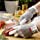 NoCry Cut Resistant Kitchen and Work Safety Gloves with Reinforced Fingers and Level 5 Protection; Ambidextrous, Machine Washable, and Food Safe. Medium