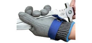 Schwer Level 9 Cut Resistant Glove Stainless Steel Mesh Metal Wire Glove Durable Rustproof Reliable Cutting Glove Latest Material