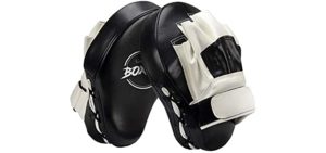 Valleycomfy Boxing Curved Focus Punching Mitts- Leatherette Training Hand Pads,Ideal for Karate, Muay Thai Kick, Sparring, Dojo, Martial Arts