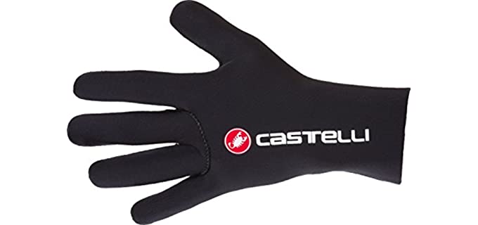 Castelli Men's Diluvio C Glove Winter Cycling Gloves - Insulated Winter Gloves for Rain and Cold Weather - Black, 2XL