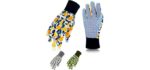 Hortem Women's Floral - Cotton Gardening Gloves