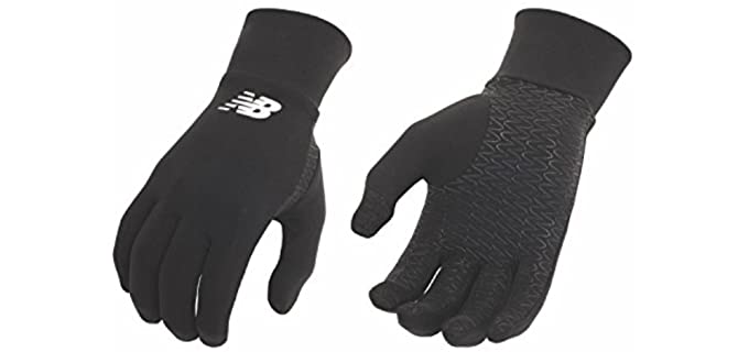New Balance Lightweight Running Gloves (Black, Large)