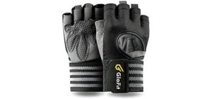 Professional Padded Weight Lifting Gloves Female & Male, Gym Workout Gloves for Men & Women with Wrist Support, Full Palm Protection for Exercise, Powerlifting, Hanging, Crossfit(Black, X-Large)