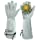 SUNYPLAY Gardening Gloves for Women/Men , Thorn Proof Garden Work Gloves with Long Heavy Duty Gauntlet, Cowhide Leather Gloves for Thorny Bushes Cacti Rose(Grey, Medium)