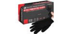 Salon World Safety Unisex Blue - Disposable Nitrile Gloves