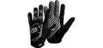 Seibertron Pro 3.0 Elite Ultra-Stick Sports Receiver Glove Football Gloves Youth and Adult (Black, M)