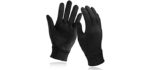 Unigear Lightweight Running Gloves, Touch Screen Anti-slip Warm Gloves Liners for Cycling Biking Sporting Driving for Men Women