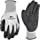 Waterproof Work Gloves with Latex Double Coating, Medium (Wells Lamont 568),568M,Gray and Black