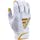 adidas Adizero Football Gloves, Large, White/Metalic Gold - Receivers Gloves with Added Grip