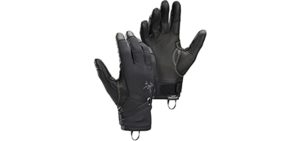 Arc'teryx Alpha SL Glove | Superlight, WINDSTOPPER alpine climbing glove. | Black, Small