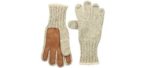 Fox River Ragg & Leather Glove Beige/Brown Small