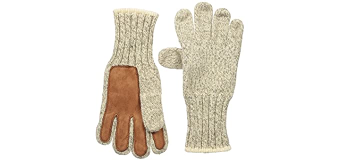 Fox River Ragg & Leather Glove Beige/Brown Small