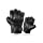 INBIKE Fingerless Motorcycle Gloves Summer Breathable Goatskin Leather Wear Resistant Hard Knuckle Black Large