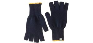 Minus33 Merino Wool 6610 Fingerless Glove Liner Navy Large